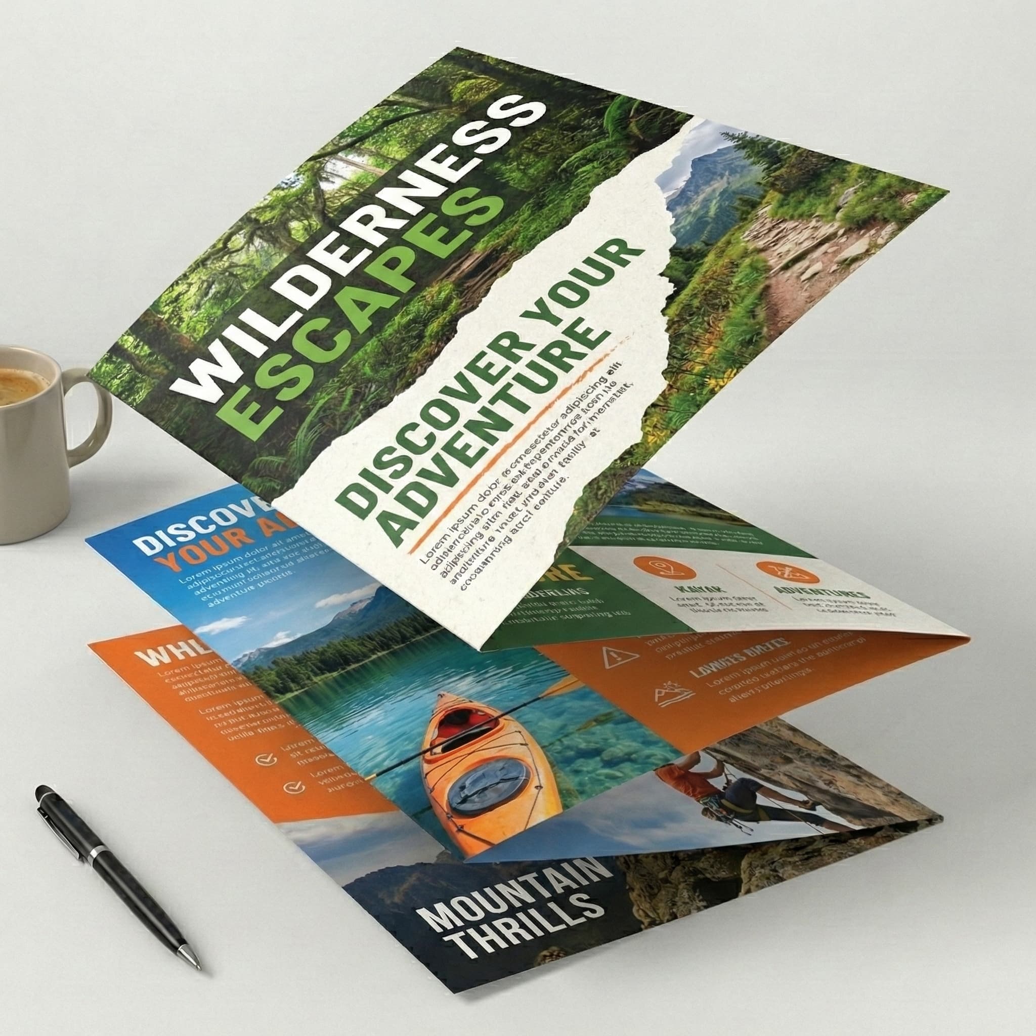 Concertina Fold Flyers & Leaflets - alternate view