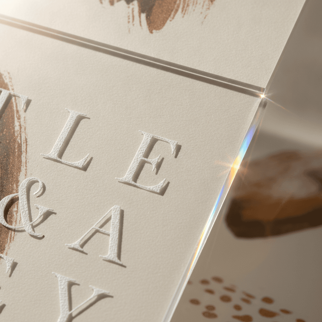 Acrylic Invitations - alternate view
