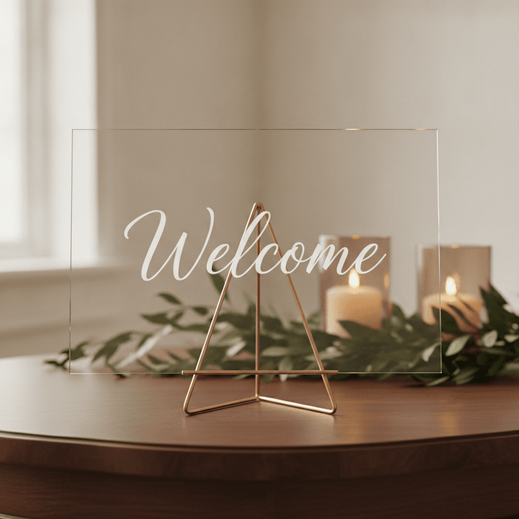 Acrylic Wedding Signs