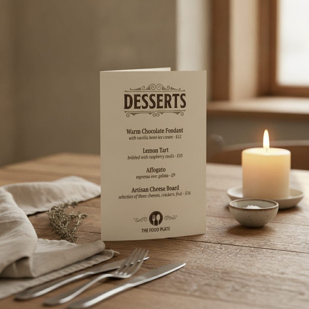 Menus - alternate view